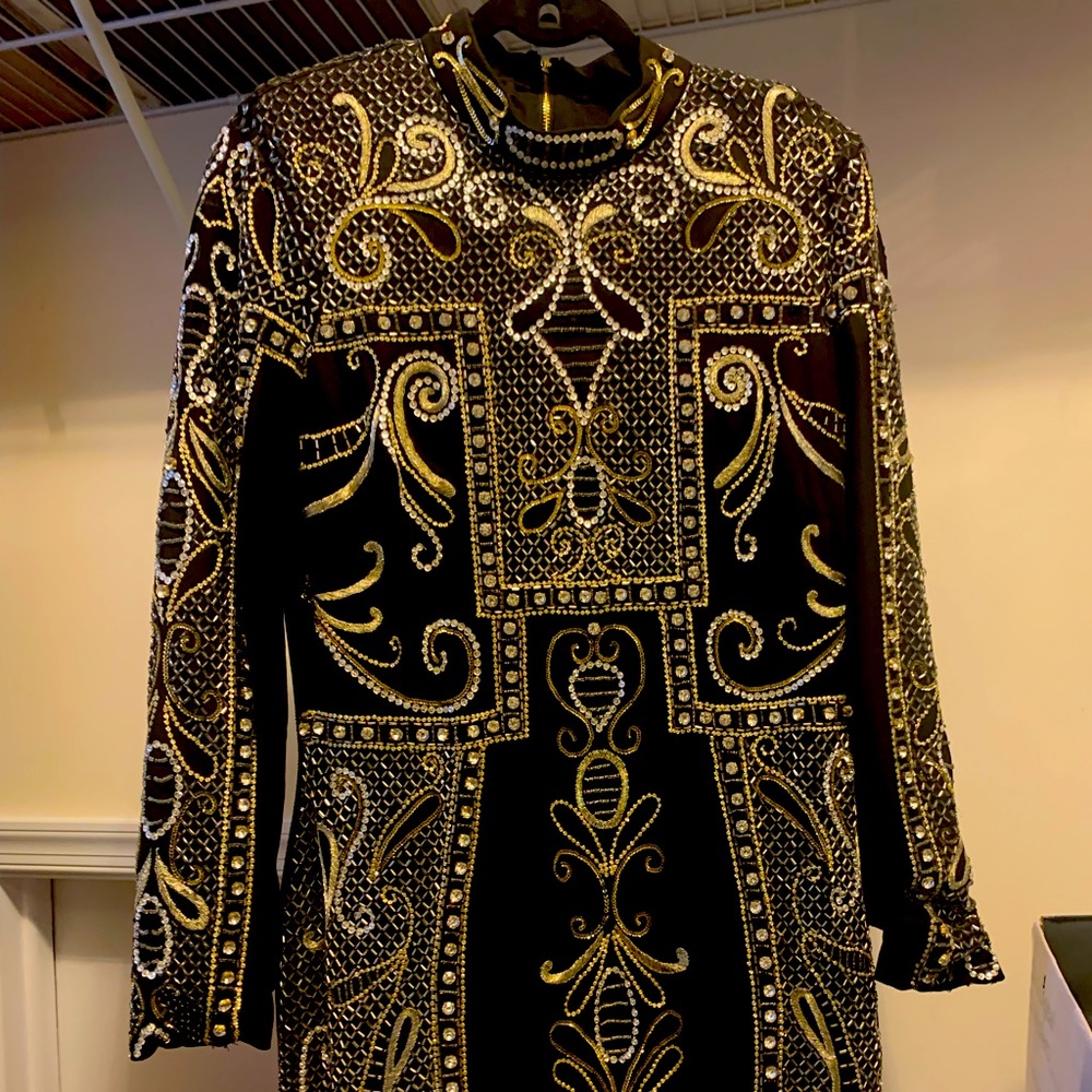 Bebe Sequined Mini Dress